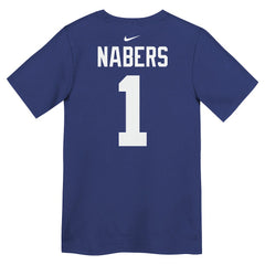 Malik Nabers New York Giants Preschool Name & Number T-Shirt Royal | Nike for Sale