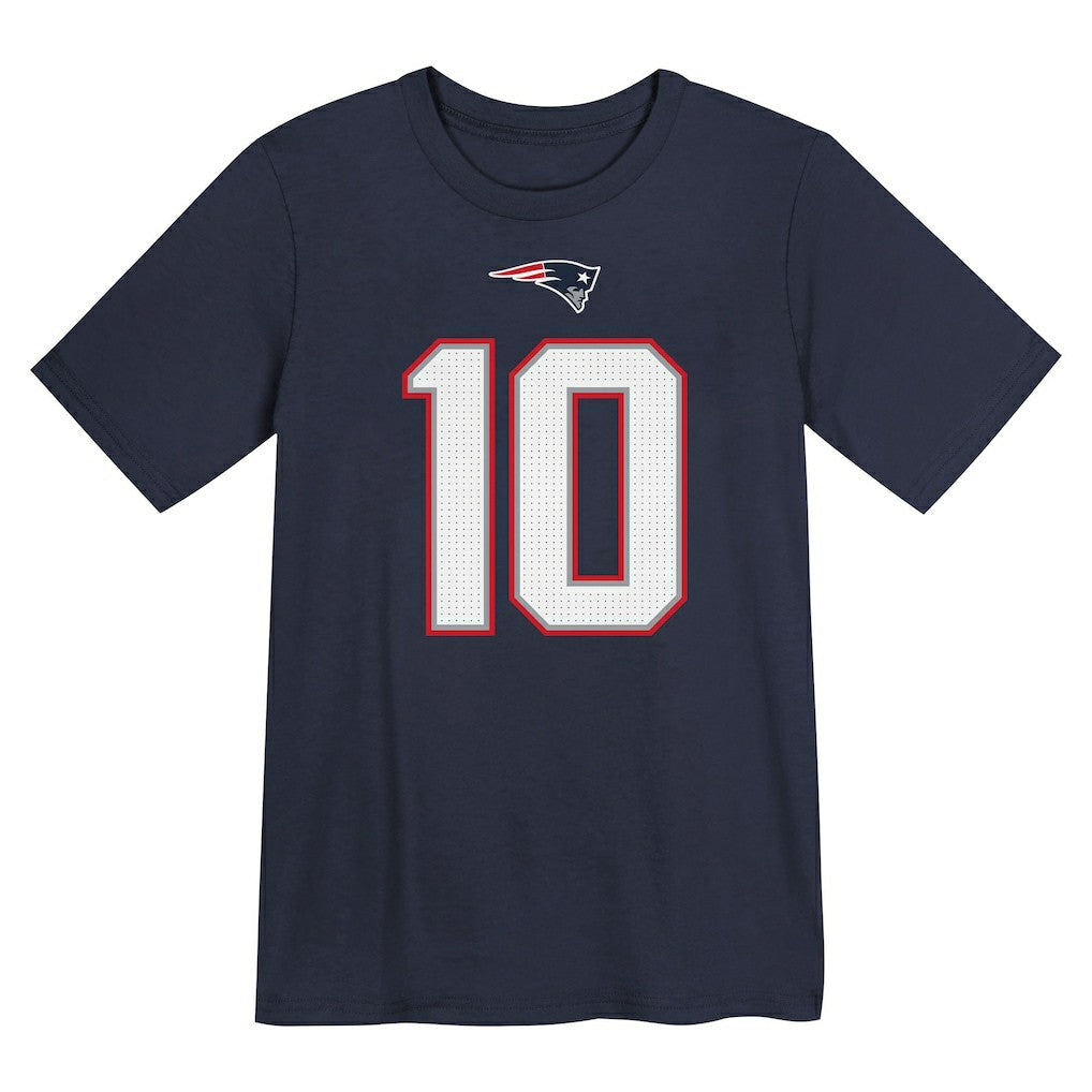 Drake Maye New England Patriots Preschool Player Name & Number T-Shirt Navy | Nike for Sale