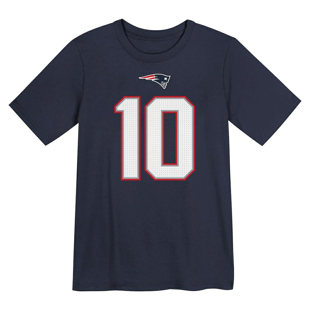 Drake Maye New England Patriots Preschool Player Name & Number T-Shirt Navy | Nike for Sale