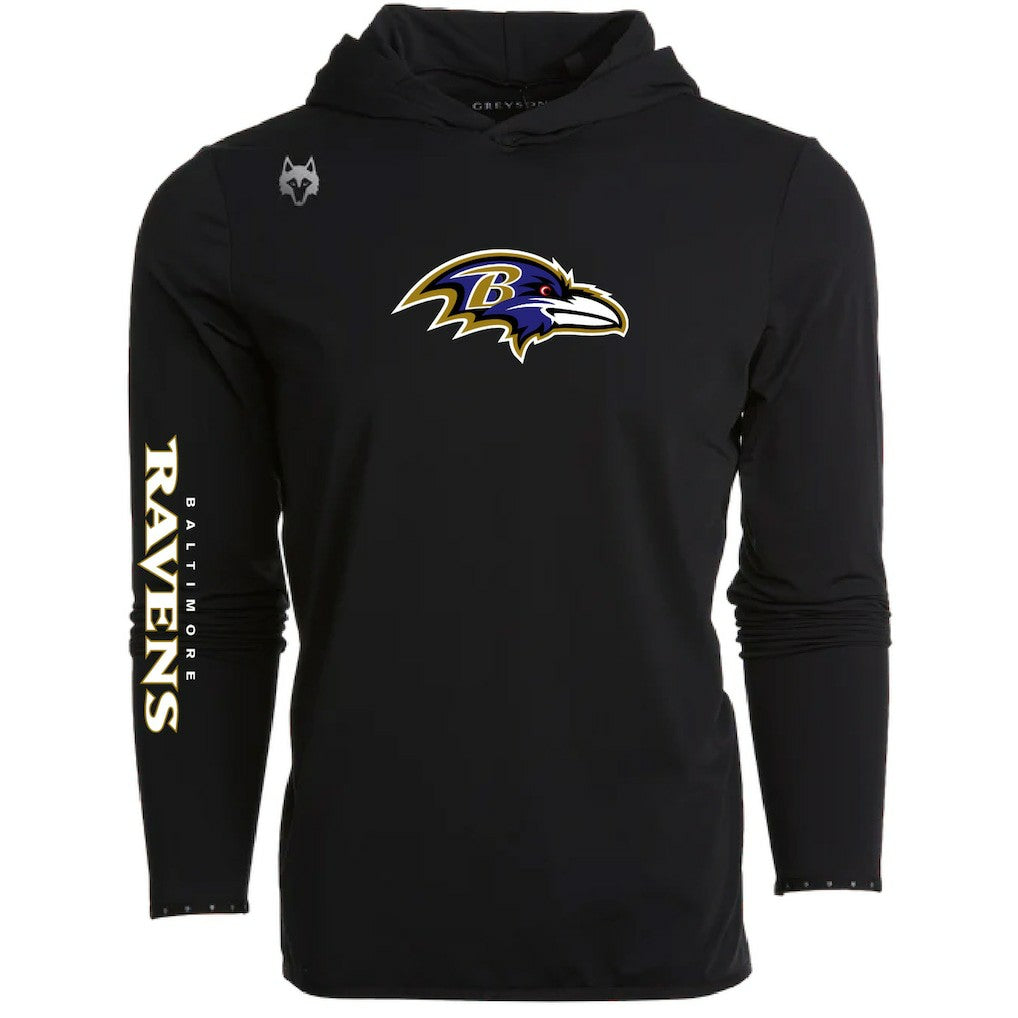 Baltimore Ravens Greyson Clothiers Colorado Long Sleeve Hoodie T-Shirt Black | NFL