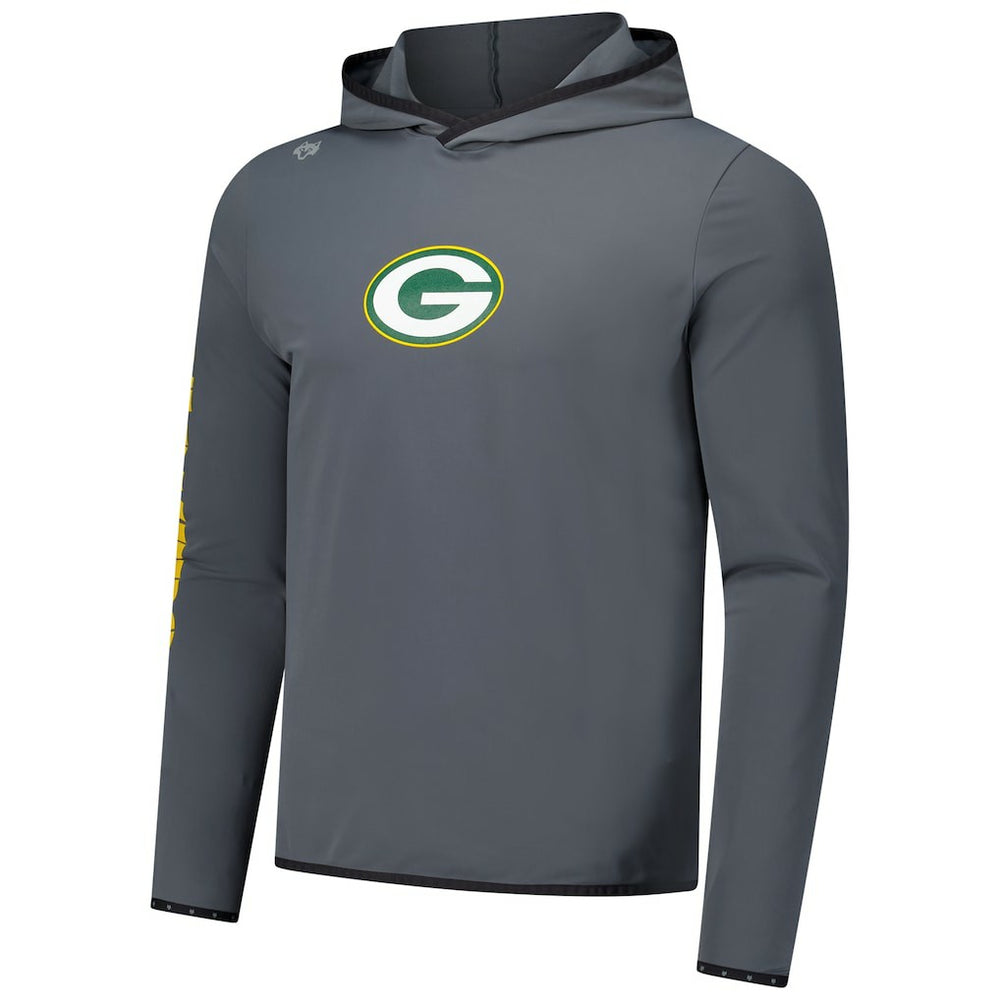 Green Bay Packers Greyson Clothiers Colorado Long Sleeve Hoodie T-Shirt Charcoal | NFL