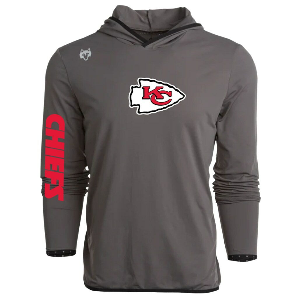 Kansas City Chiefs Greyson Clothiers Colorado Long Sleeve Hoodie T-Shirt Gray | NFL