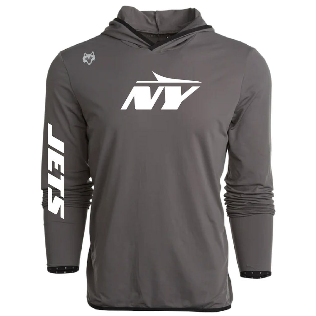 New York Jets Greyson Clothiers Colorado Long Sleeve Hoodie T-Shirt Gray | NFL