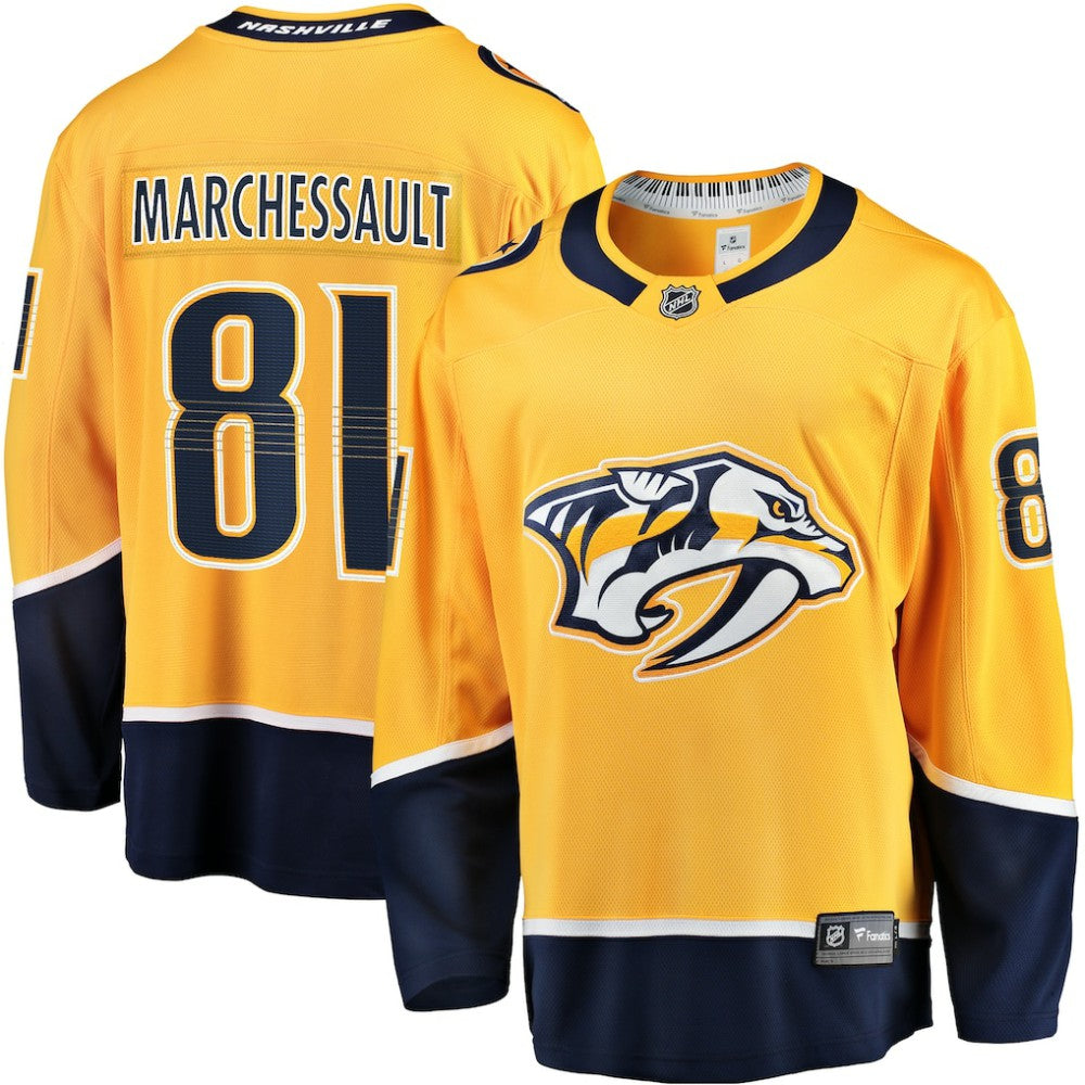 Jonathan Marchessault Nashville Predators Fanatics Breakaway Jersey - Gold - NHL