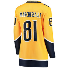 Jonathan Marchessault Nashville Predators Fanatics Women's Breakaway Jersey - Gold - NHL