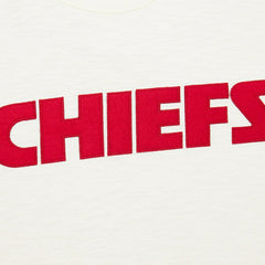 Kansas City Chiefs Vintage Logo Heritage Slub T-Shirt Cream | Mitchell & Ness
