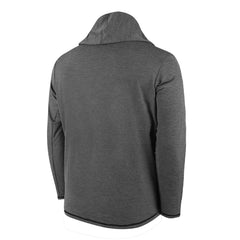 Cincinnati Reds Butter Stripe Tri-Blend Long Sleeve Hoodie T-Shirt - Black Hoodies - MLB