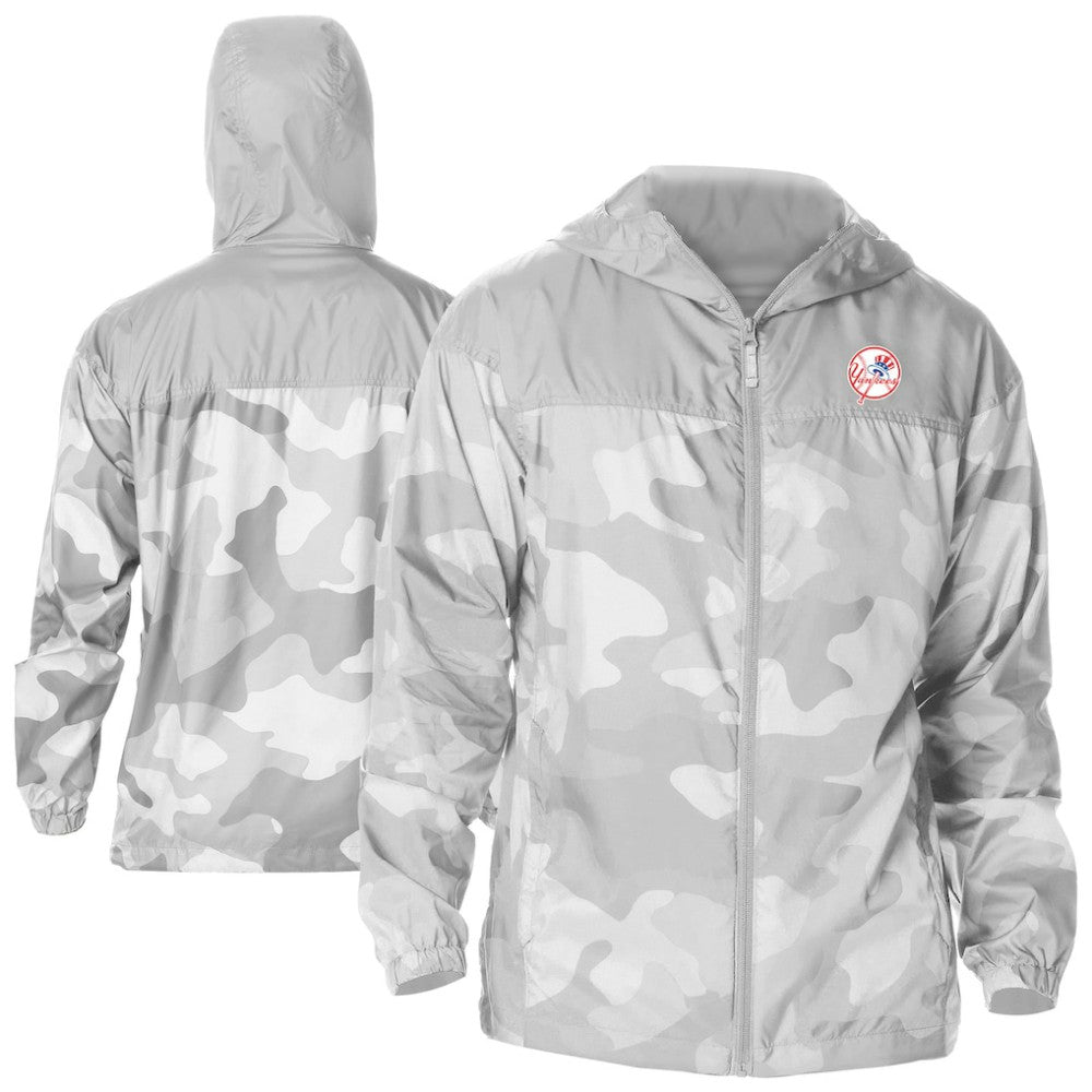 New York Yankees Columbia Camo Flash Challenger Full-Zip Windbreaker Jacket - MLB