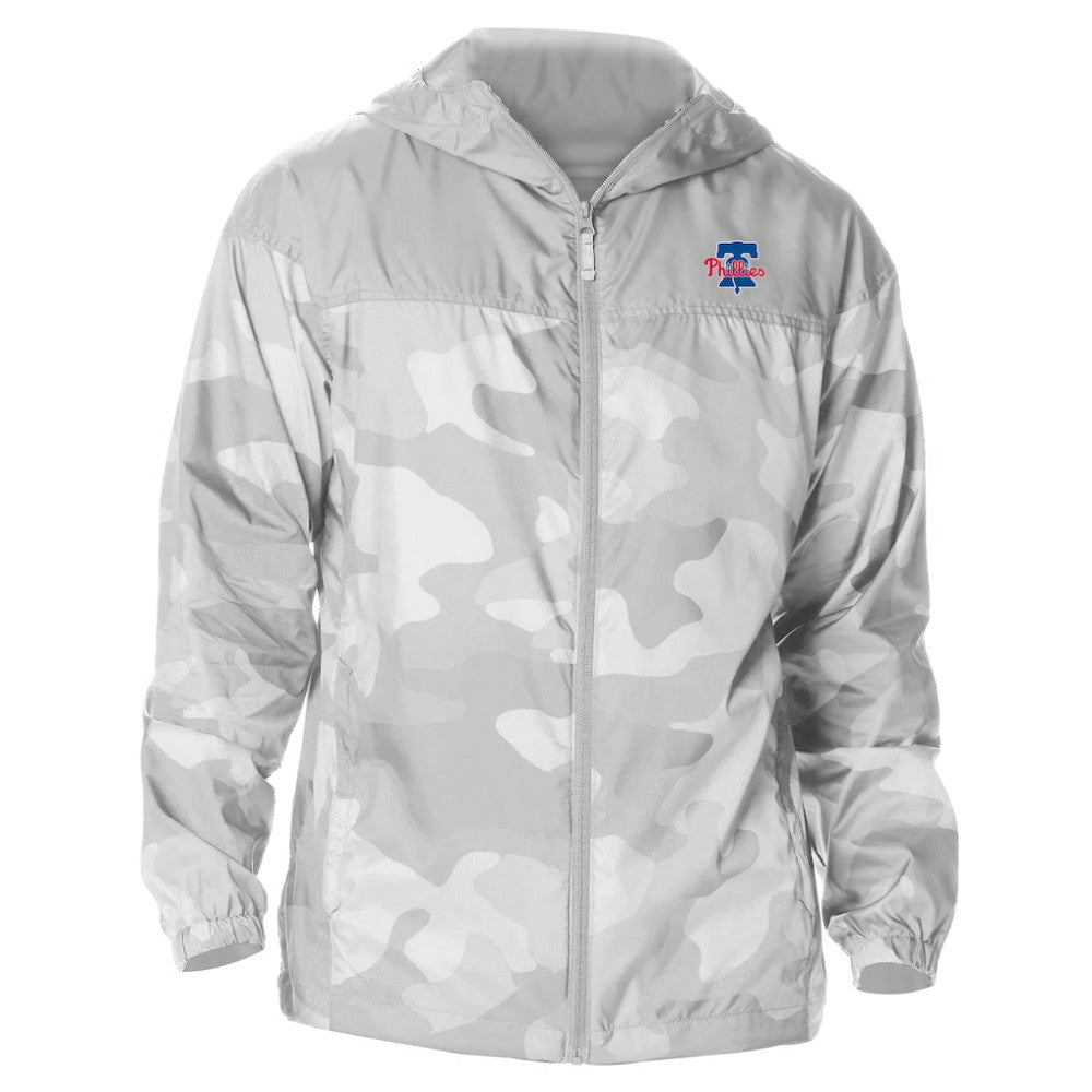 Philadelphia Phillies Columbia Camo Flash Challenger Full-Zip Windbreaker Jacket - MLB