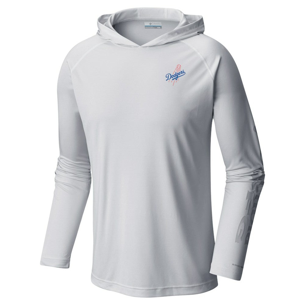 Los Angeles Dodgers Columbia Omni-Wick Terminal Tackle Raglan Long Sleeve Hoodie T-Shirt - MLB