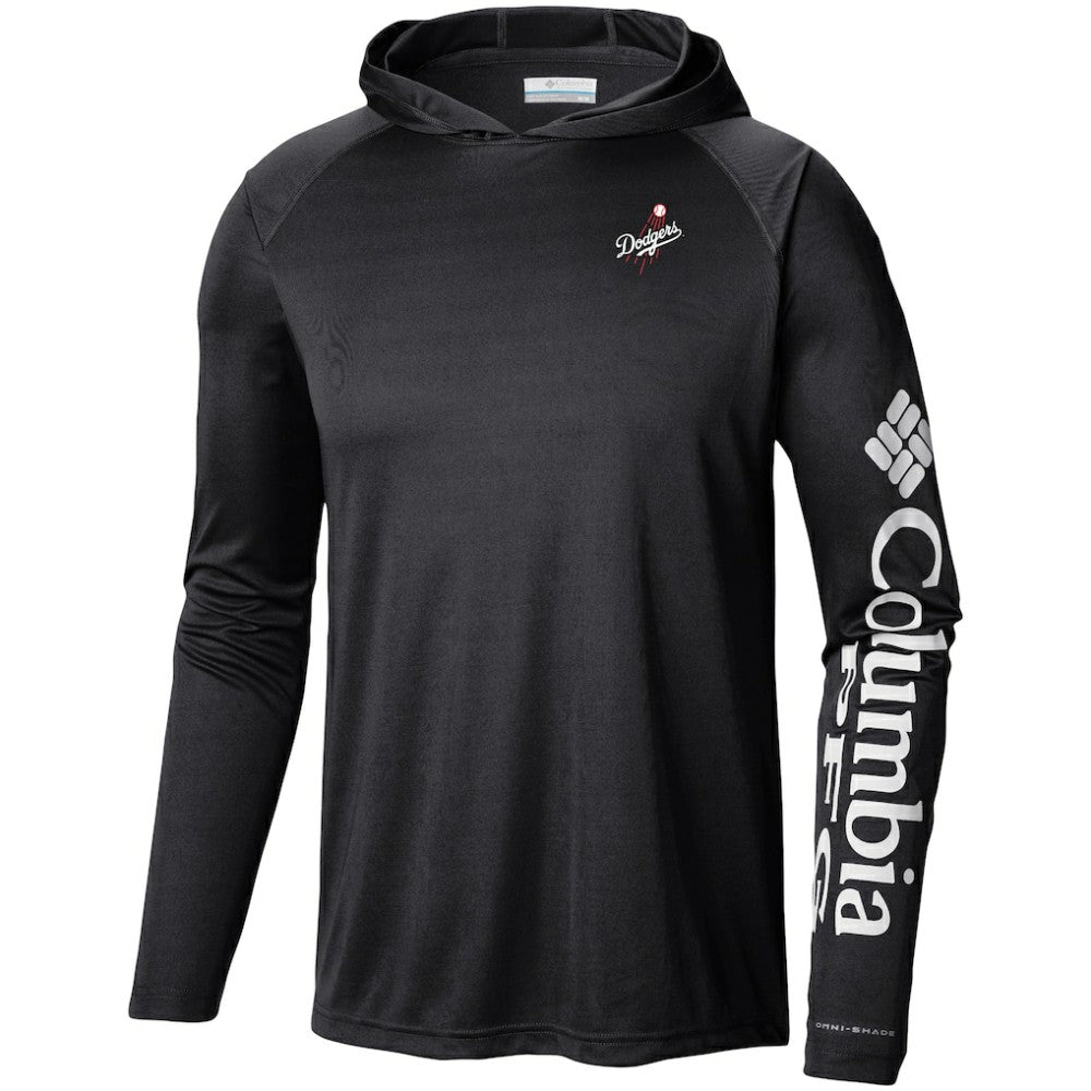 Los Angeles Dodgers Columbia Omni-Wick Terminal Tackle Raglan Long Sleeve Hoodie T-Shirt - MLB