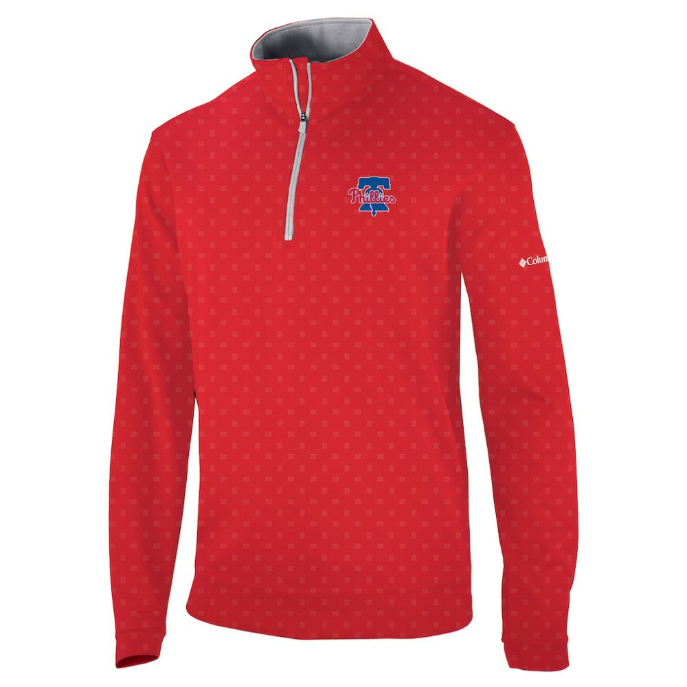 Philadelphia Phillies Columbia Wickham Hills Omni-Wick Quarter-Zip Jacket - MLB