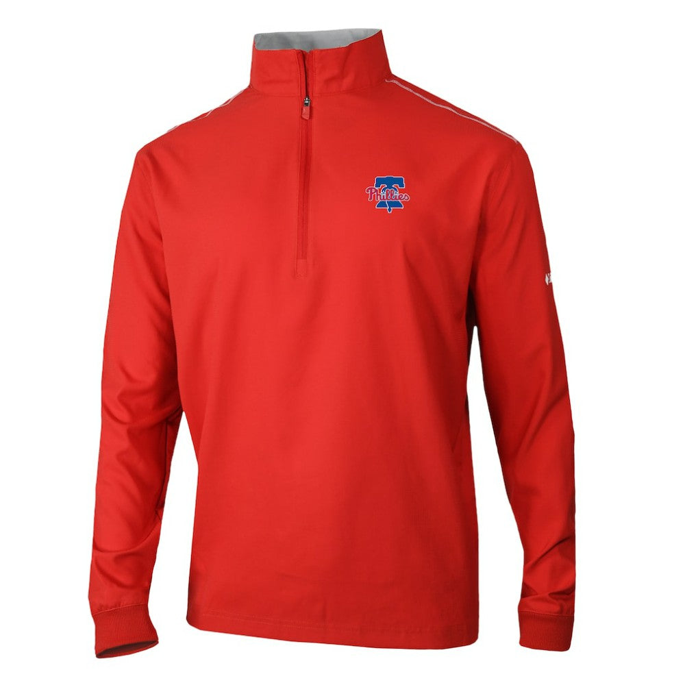 Philadelphia Phillies Columbia Omni-Wick Bogey's Paradise Quarter-Zip Top - MLB