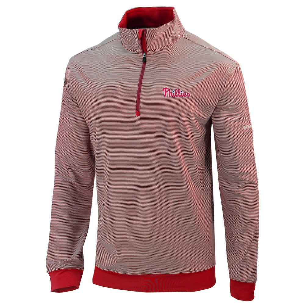 Philadelphia Phillies Columbia Omni-Wick Even Lie Quarter-Zip Pullover Top - MLB