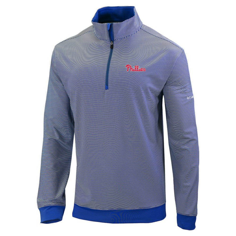 Philadelphia Phillies Columbia Omni-Wick Even Lie Quarter-Zip Pullover Top - MLB