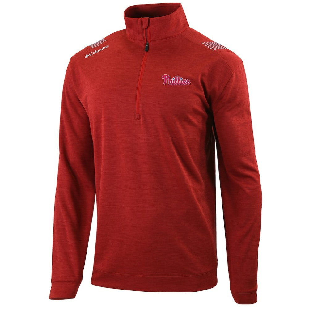 Philadelphia Phillies Columbia Oakland Downs Omni-Wick Quarter-Zip Top - MLB