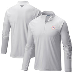 New York Yankees Columbia Terminal Tackle Raglan Omni-Shade Quarter-Zip Pullover Top - MLB
