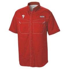 Philadelphia Phillies Columbia Omni-Wick Low Drag Offshore Button-Up Shirt - MLB