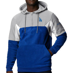 Los Angeles Dodgers Columbia Lodge Fleece Quarter-Zip Hoodie - MLB