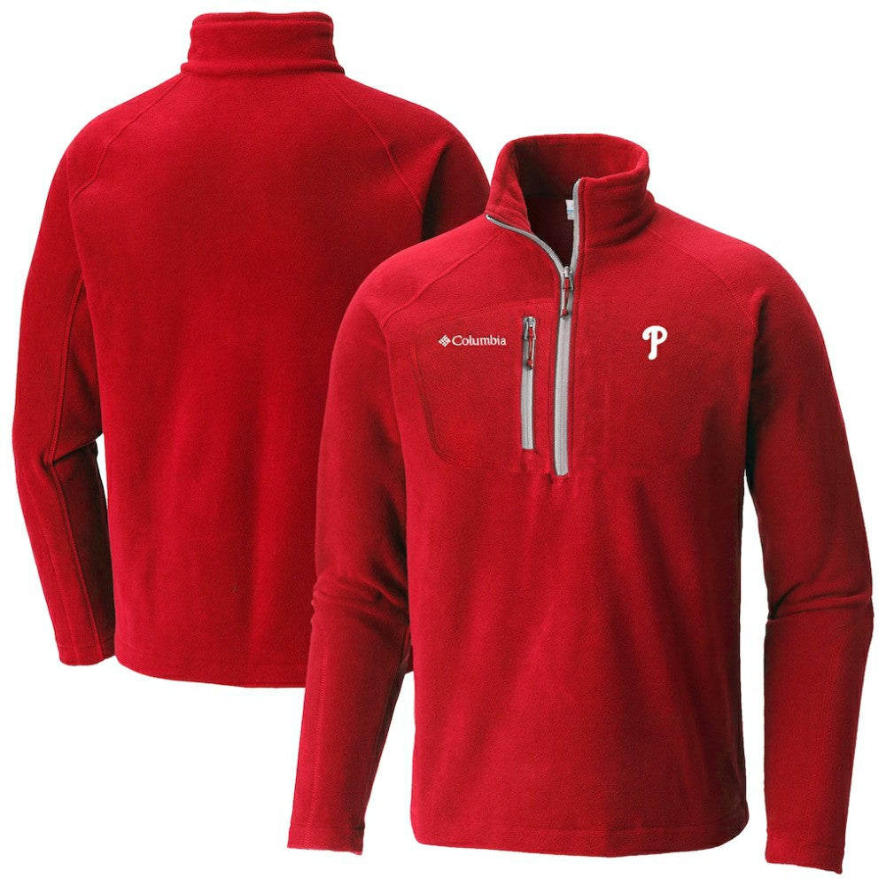 Philadelphia Phillies Columbia Fast Trek III Half-Zip Fleece Pullover - MLB