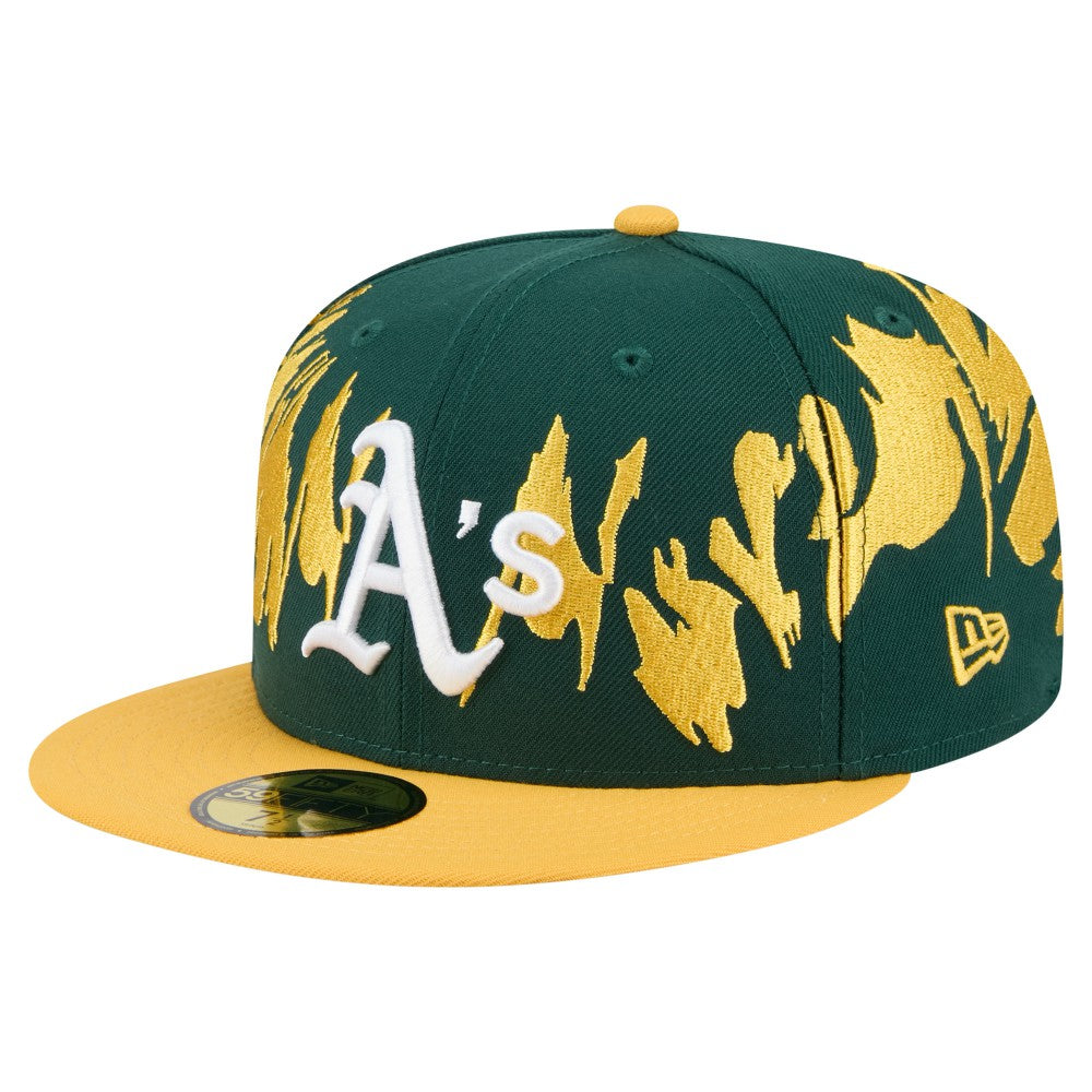 Athletics New Era Retro Pattern 59FIFTY Fitted Hat - MLB