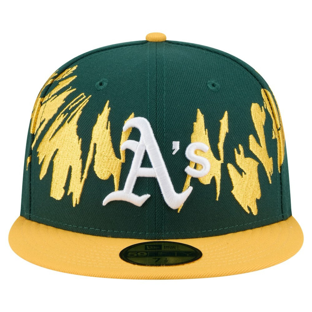 Athletics New Era Retro Pattern 59FIFTY Fitted Hat - MLB