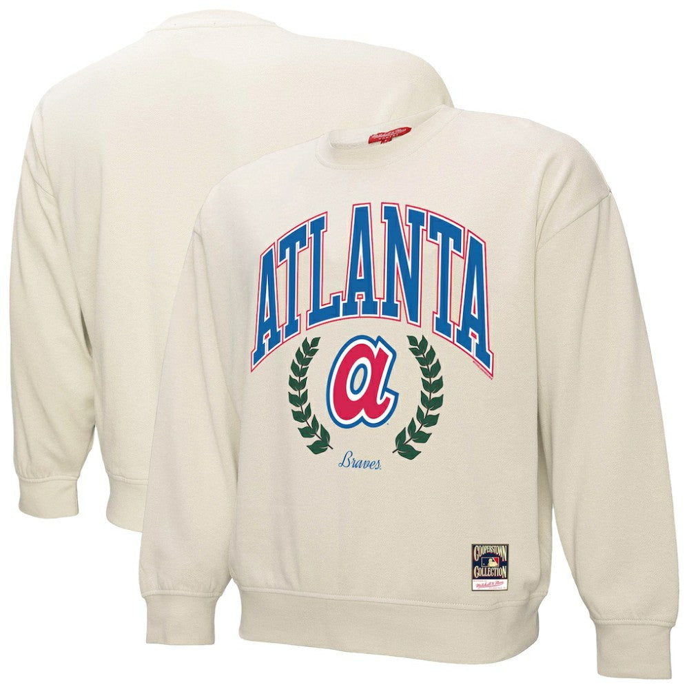 Atlanta Braves Mitchell & Ness Women's Cooperstown Collection Laurel Pullover Sweatshirt - MLB