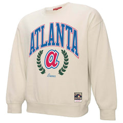 Atlanta Braves Mitchell & Ness Women's Cooperstown Collection Laurel Pullover Sweatshirt - MLB