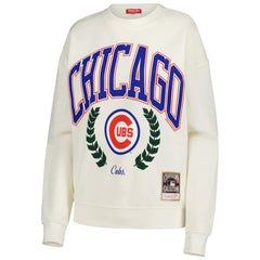 Chicago Cubs Mitchell & Ness Women's Cooperstown Collection Laurel Pullover Sweatshirt - MLB