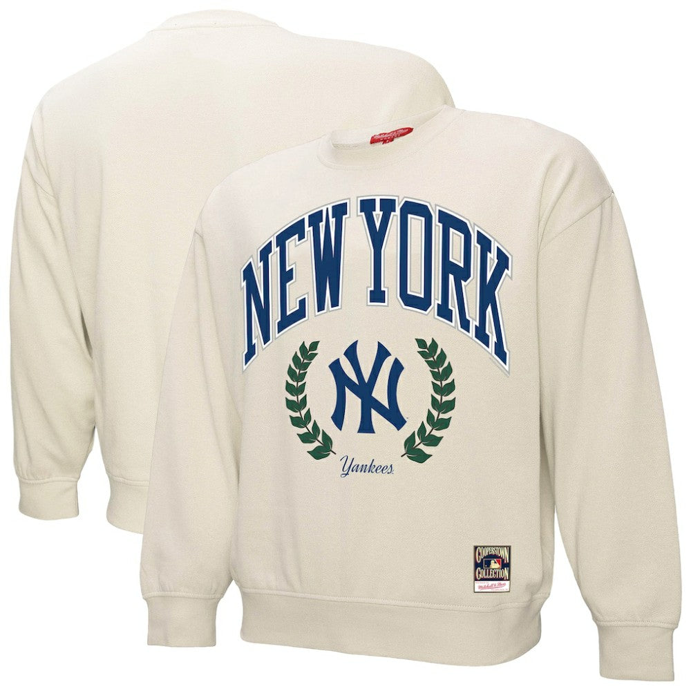 New York Yankees Mitchell & Ness Women's Cooperstown Collection Laurel Pullover Sweatshirt - MLB