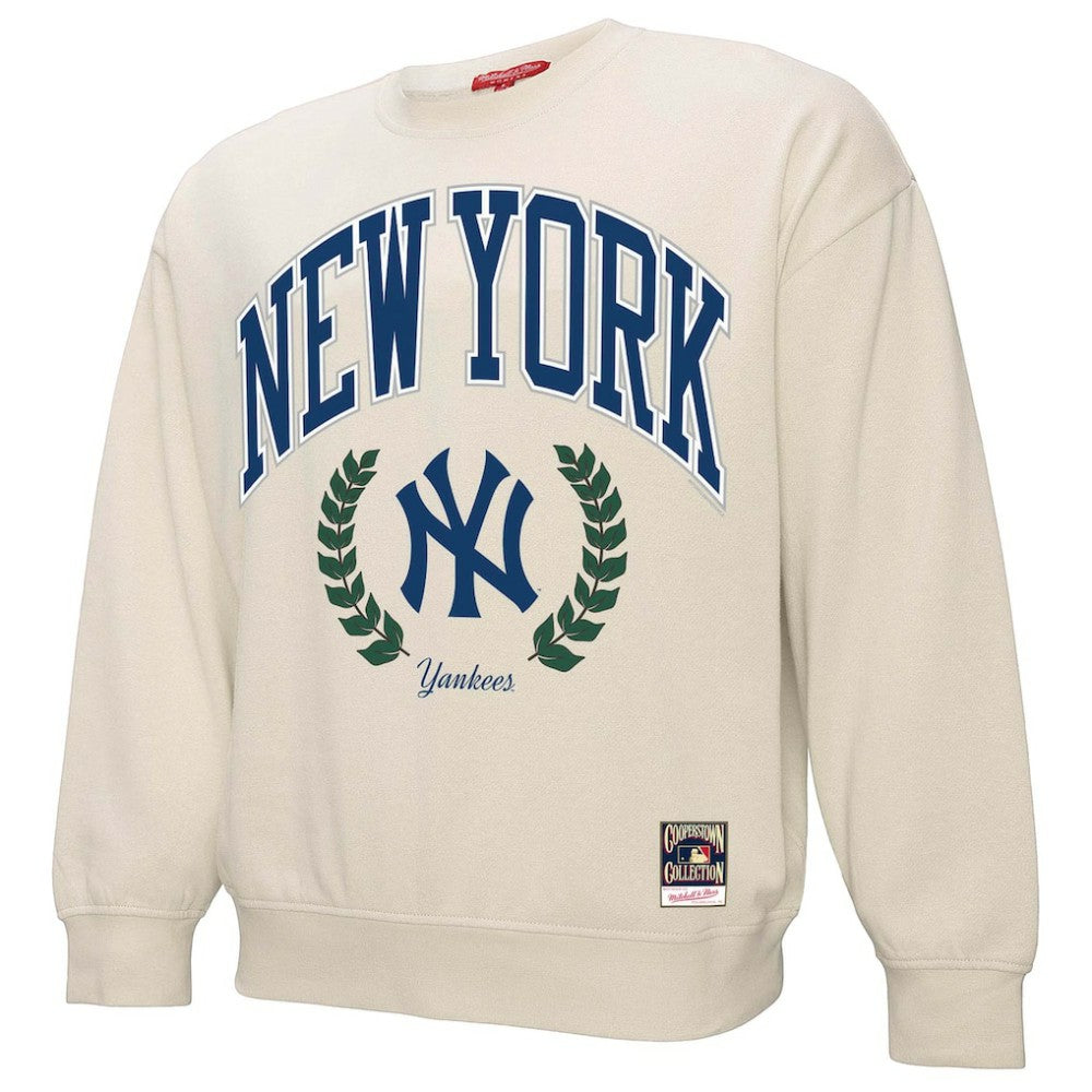 New York Yankees Mitchell & Ness Women's Cooperstown Collection Laurel Pullover Sweatshirt - MLB