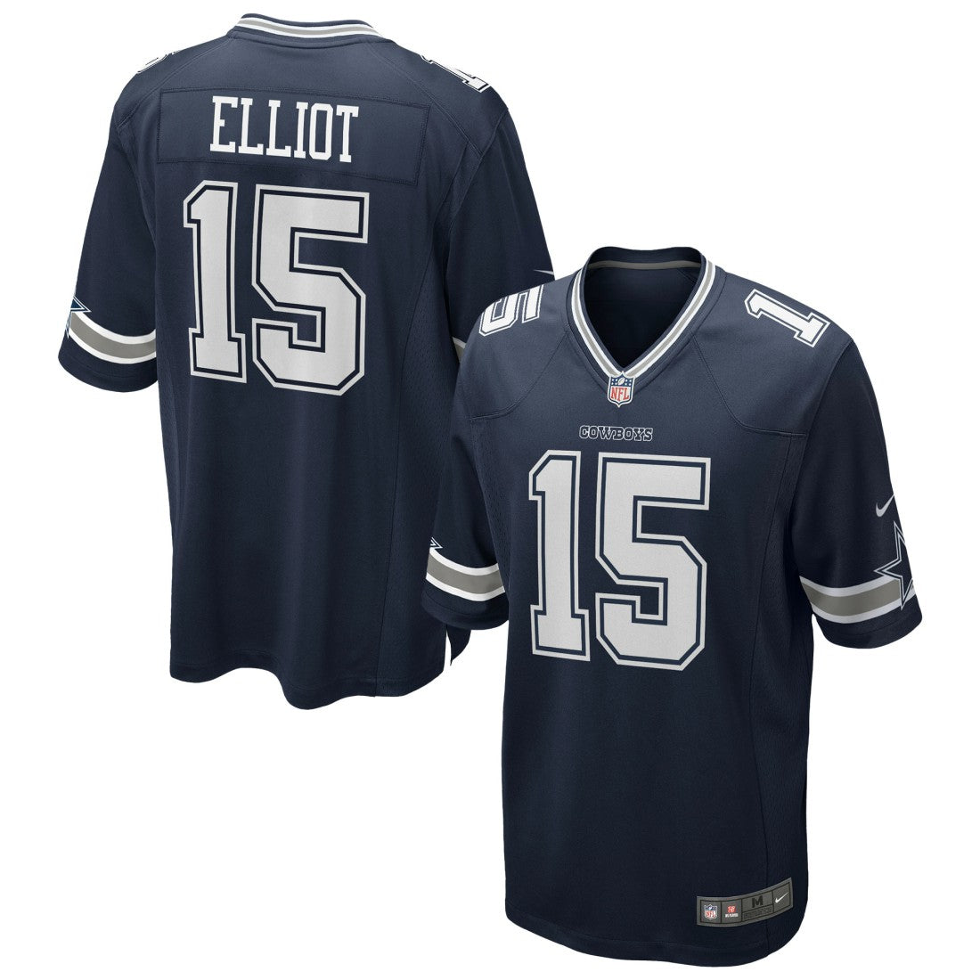 Ezekiel Elliott Dallas Cowboys Team Game Jersey Navy | Nike for Sale