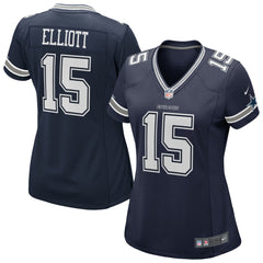 Ezekiel Elliott Dallas Cowboys Women's Game Jersey Navy | Nike for Sale