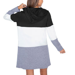 Buffalo Bills Gameday Couture Women's Tri-Blend Color Block Lightweight Cardigan Hoodie Black | NFL