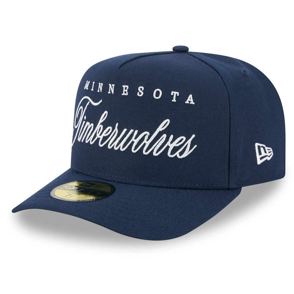 Minnesota Timberwolves 2025 NBA Draft A-Frame 59FIFTY Fitted Hat Navy - NBA