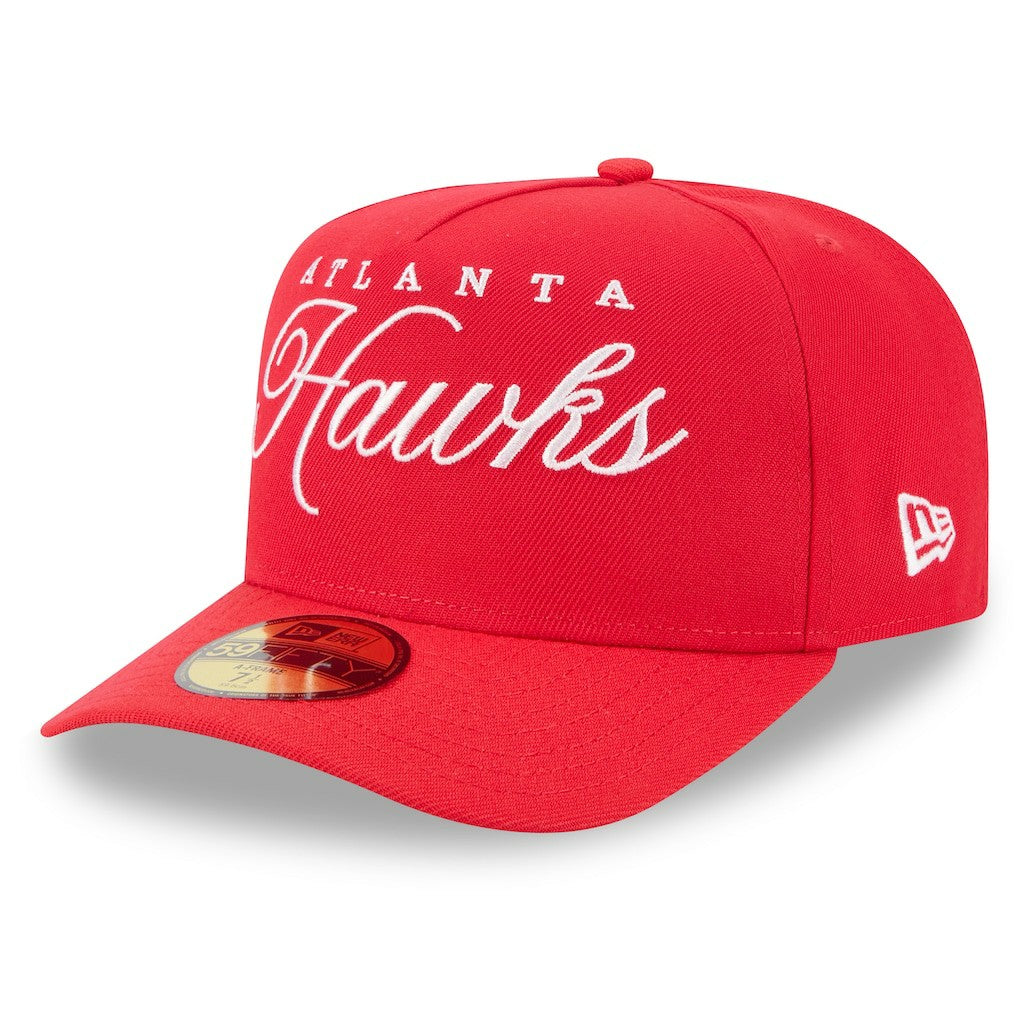 Atlanta Hawks 2025 NBA Draft A-Frame 59FIFTY Fitted Hat Red - NBA