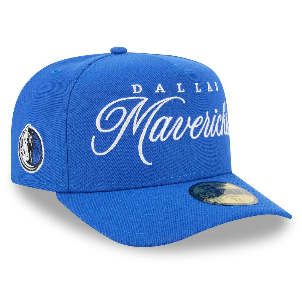 Dallas Mavericks 2025 NBA Draft A-Frame 59FIFTY Fitted Hat Blue - NBA