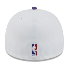 Los Angeles Lakers 2025 NBA Draft A-Frame 59FIFTY Fitted Hat White/Purple - NBA