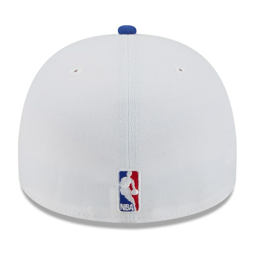 Philadelphia 76ers 2025 NBA Draft A-Frame 59FIFTY Fitted Hat White/Royal - NBA
