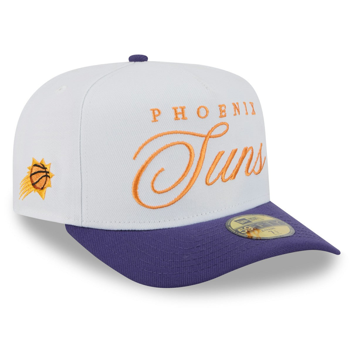 Phoenix Suns 2025 NBA Draft A-Frame 59FIFTY Fitted Hat White/Purple - NBA
