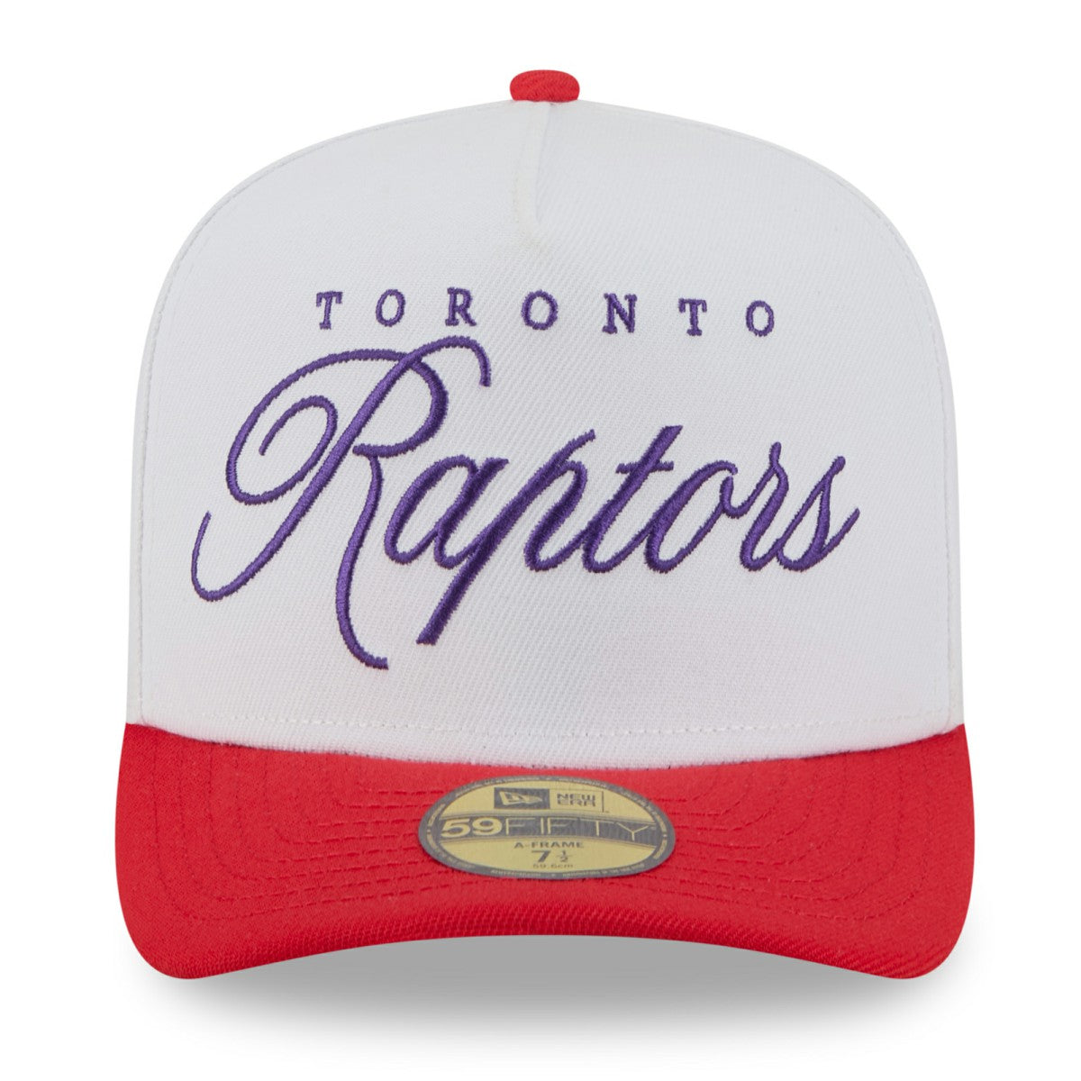Toronto Raptors 2025 NBA Draft A-Frame 59FIFTY Fitted Hat White/Red - NBA