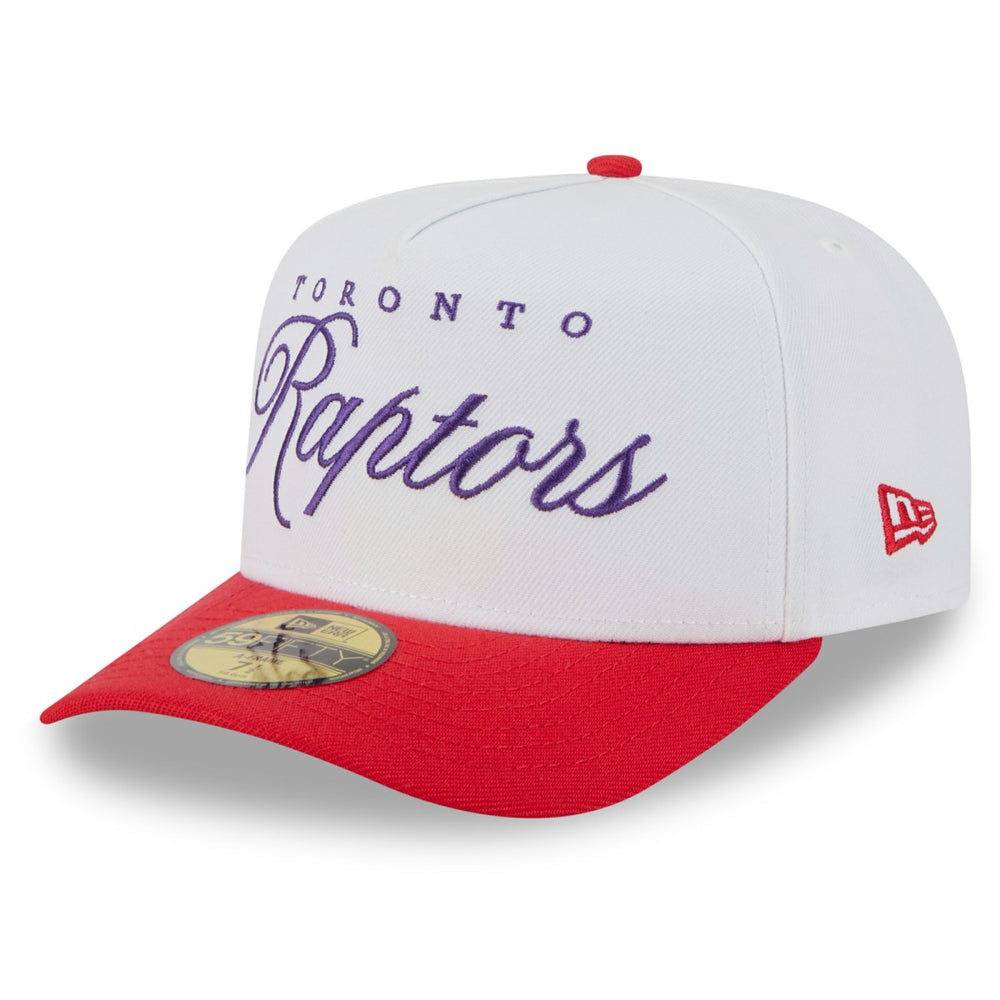 Toronto Raptors 2025 NBA Draft A-Frame 59FIFTY Fitted Hat White/Red - NBA