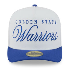 Golden State Warriors 2025 NBA Draft A-Frame 59FIFTY Fitted Hat White/Royal - NBA