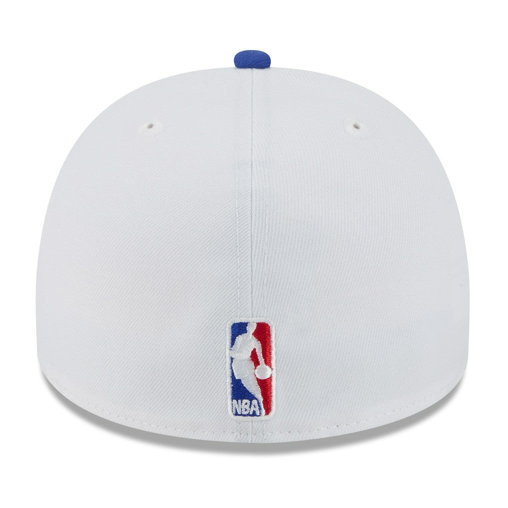 Golden State Warriors 2025 NBA Draft A-Frame 59FIFTY Fitted Hat White/Royal - NBA
