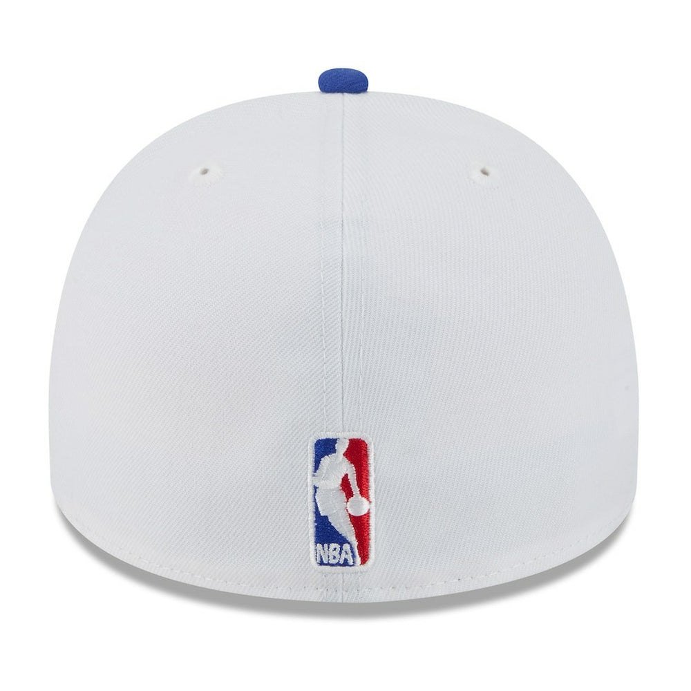 Golden State Warriors 2025 NBA Draft A-Frame 59FIFTY Fitted Hat White/Royal - NBA
