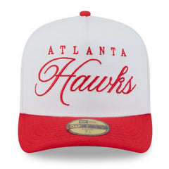 Atlanta Hawks 2025 NBA Draft A-Frame 59FIFTY Fitted Hat White/Red - NBA