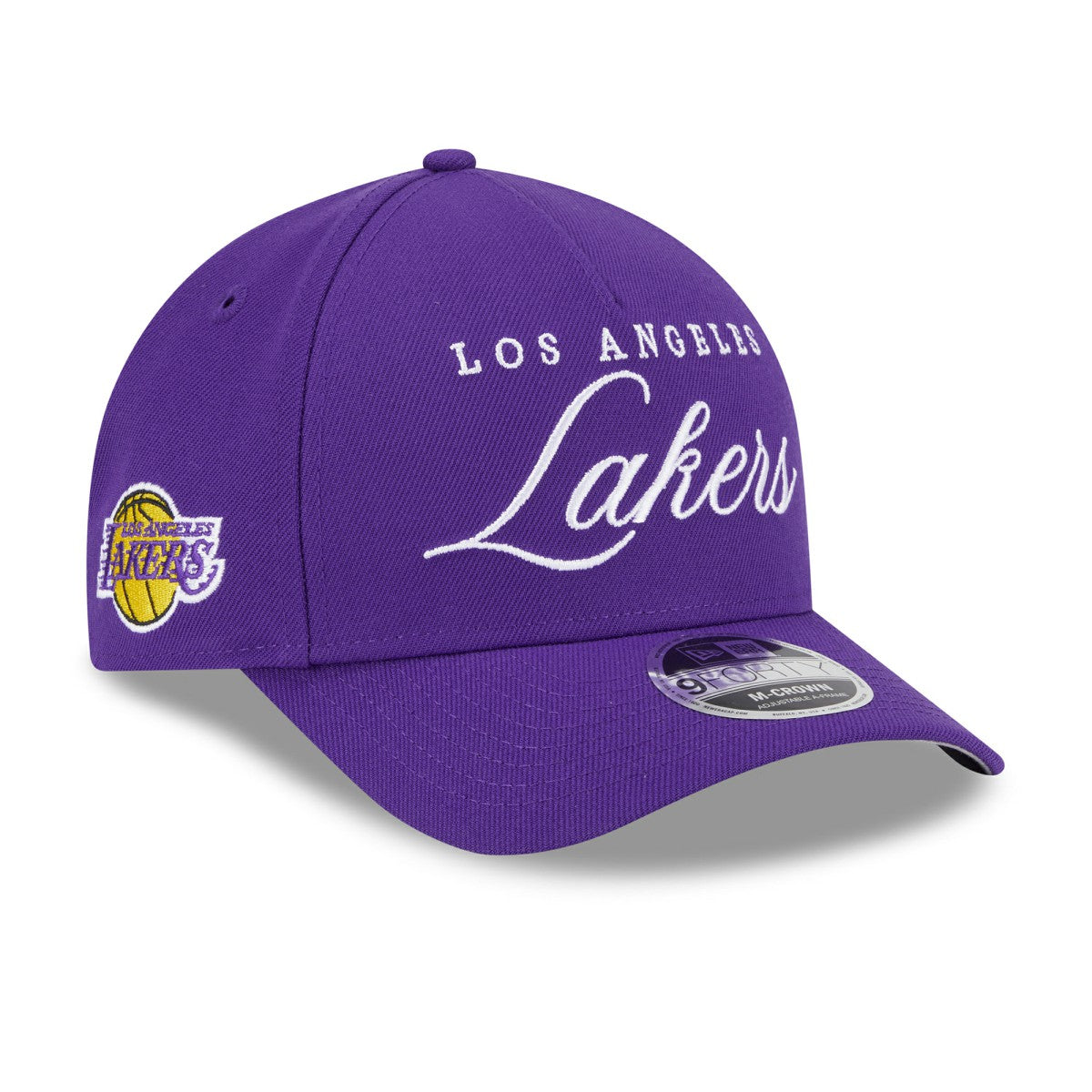 Los Angeles Lakers 2025 NBA Draft M-Crown A-Frame 9FORTY Adjustable Hat Purple - NBA
