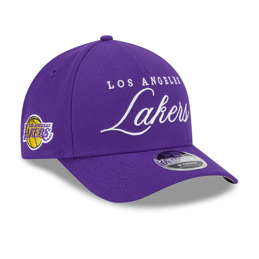 Los Angeles Lakers 2025 NBA Draft M-Crown A-Frame 9FORTY Adjustable Hat Purple - NBA
