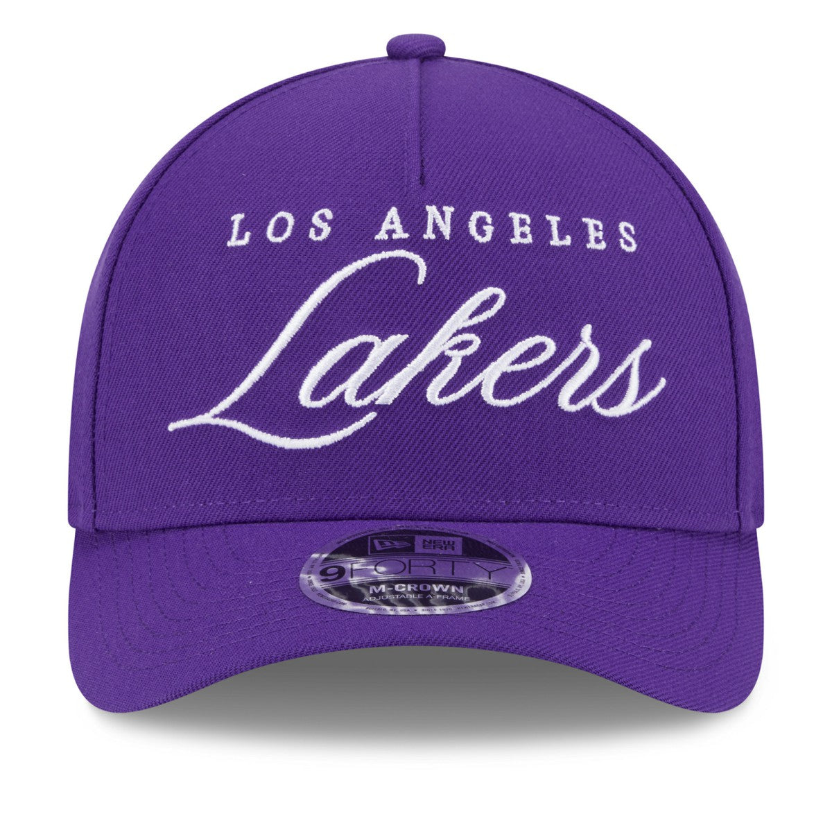 Los Angeles Lakers 2025 NBA Draft M-Crown A-Frame 9FORTY Adjustable Hat Purple - NBA