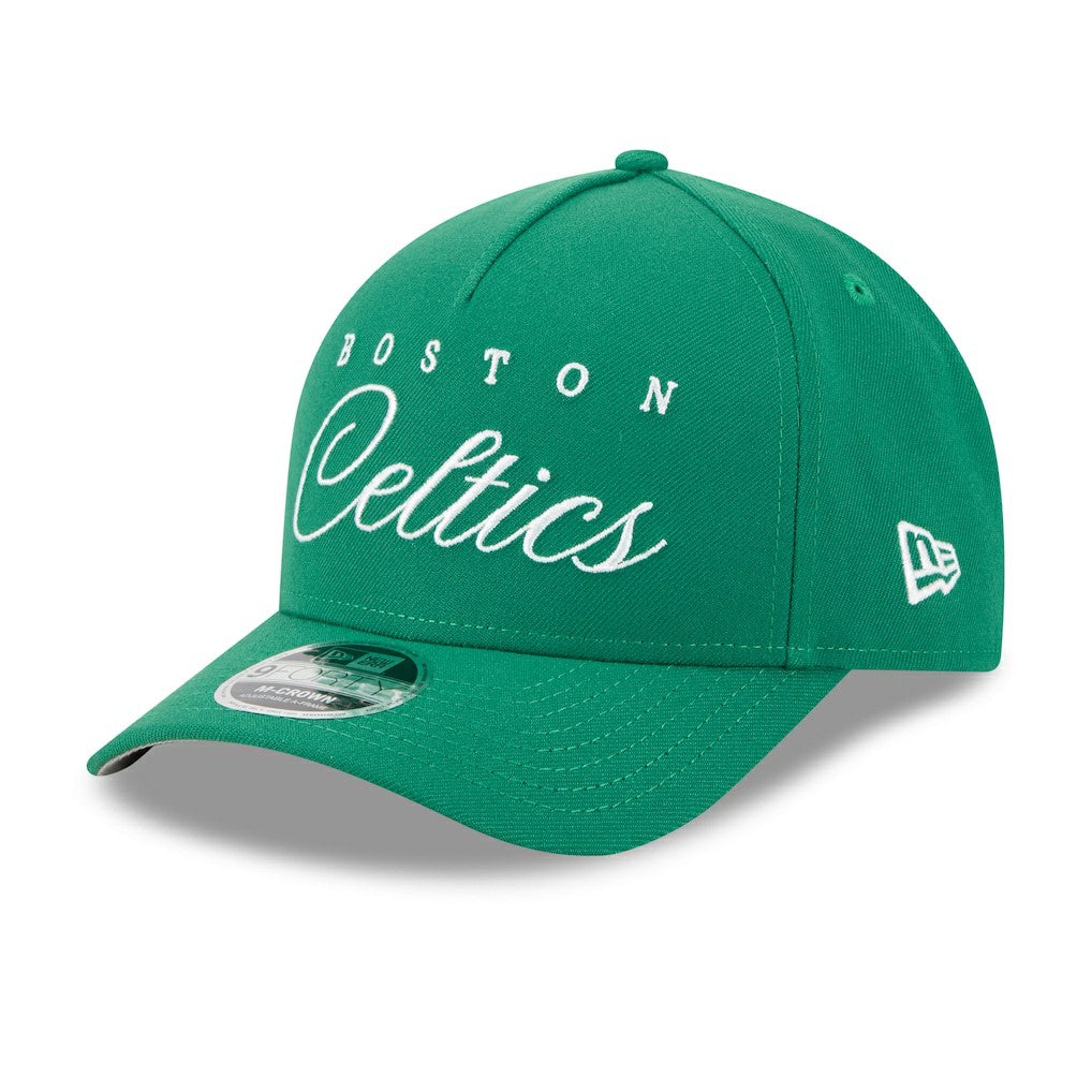 Boston Celtics 2025 NBA Draft M-Crown A-Frame 9FORTY Adjustable Hat Kelly Green - NBA